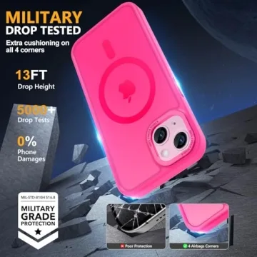 Thomo Strong Magnetic Case for iPhone 13/14 in Hot Pink