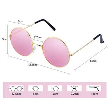 Tatuo Hippie Costume Accessories Set - 3 Pieces for Fun