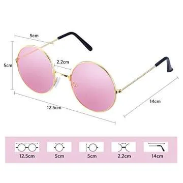 Tatuo Hippie Costume Accessories Set - 3 Pieces for Fun