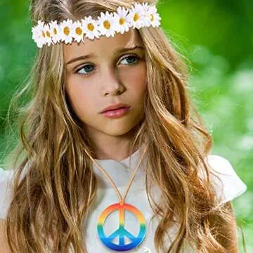 Tatuo Hippie Costume Accessories Set - 3 Pieces for Fun