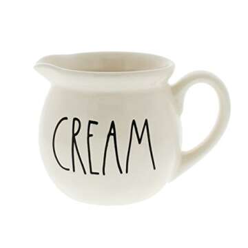 Rae Dunn Magenta Ceramic CREAM Creamer for Your Coffee Bar and Kitchen Essentials