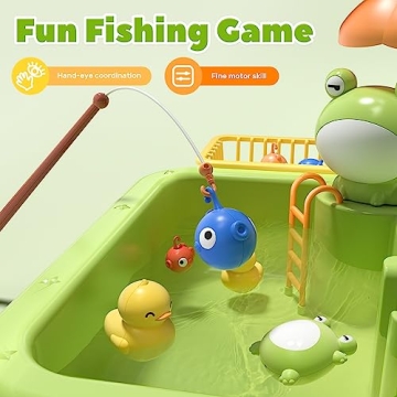 CUTE STONE Kids Play Sink with Running Water and Toys