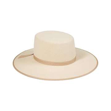 Lack of Color Women's Ivory Rancher Wool Boater Hat (Ivory, Small (55 cm))