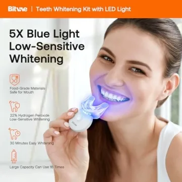 Bitvae LED Teeth Whitening Kit Safe Fast Sensitive Teeth
