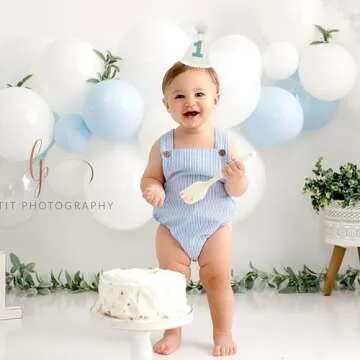 Baby's 1st Birthday Hat - Bohemian Style 1st Birthday Crown，Milky White 1st Birthday Hat，Glitter 1st Birthday Hat For Baby，Cake Smash Photo Prop Hat