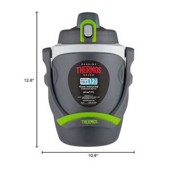 Thermos 64 Ounce Foam Insulated Hydration Bottle in Charcoal