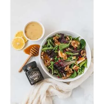 Kiva Raw Manuka Honey Certified UMF 20+, MGO 850+ 100% Pure New Zealand Honey - Non-GMO, Traceable, Non-Glyphosate (8.8 oz)