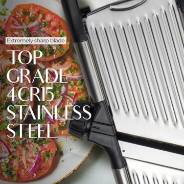 Adjustable Mandoline Slicer Stainless Steel with Gloves