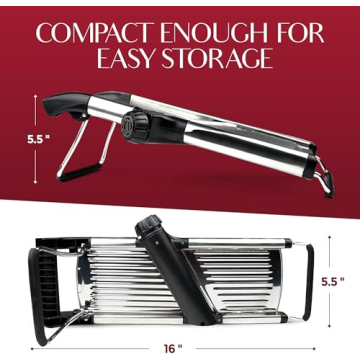 Adjustable Mandoline Slicer Stainless Steel with Gloves