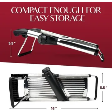 Adjustable Mandoline Slicer Stainless Steel with Gloves