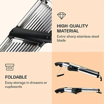 Adjustable Mandoline Slicer Stainless Steel with Gloves