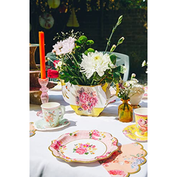 Talking Tables Floral Paper Plates for Tea Parties and Weddings