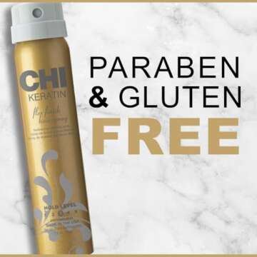 CHI Keratin Flex Finish Hair Spray, Lightweight Spray For Long-Lasting, Smooth Styling, Eliminates F...