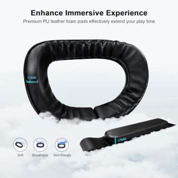 M AMVR Comfort Head Strap Compatible with Meta Quest 3S/Quest 3 Accessories, 0.45 LB Elite Strap Adjustable Headstrap for Less Facial Pressure