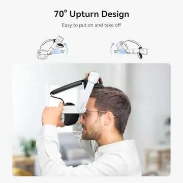 M AMVR Comfort Head Strap Compatible with Meta Quest 3S/Quest 3 Accessories, 0.45 LB Elite Strap Adjustable Headstrap for Less Facial Pressure