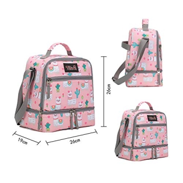Tilami 19 inch Rolling Backpack with Lunch Bag for Kids