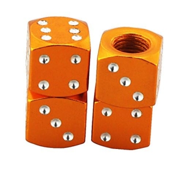 Mavota Gold Dice Tire Valve Caps for All Vehicles