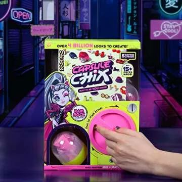 Capsule Chix Ram Rock Collection, 4.5 inch Doll with Capsule Machine Unboxing and Mix and Match Fash...