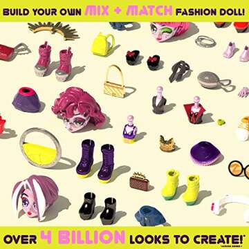 Capsule Chix Ram Rock Collection, 4.5 inch Doll with Capsule Machine Unboxing and Mix and Match Fashions and Accessories