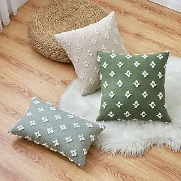 Elegant EMEMA Jacquard Throw Pillow Covers for Home