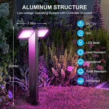 Smart Low Voltage Landscape Lights 4 Pack - XMCOSY+