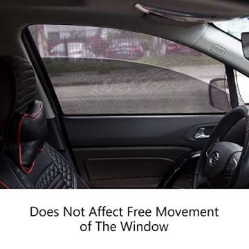 Breathable Car Window Shades for UV Protection & Comfort