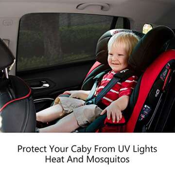 Breathable Car Window Shades for UV Protection & Comfort