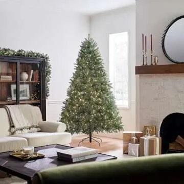 Dunhill Fir Pre-Lit Artificial Christmas Tree - 7.5 ft