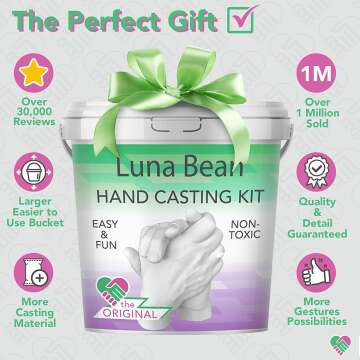 Luna Bean KEEPSAKE Plaster Kits for Hand Casting