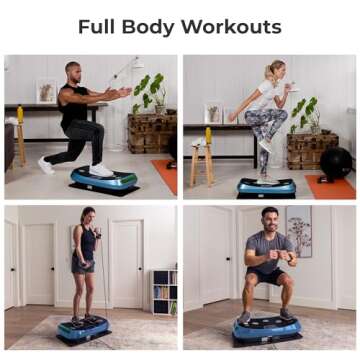 LifePro Rumblex 4D Vibration Plate Exercise Machine - Triple Motor Oscillation, Linear, Pulsation + 3D/4D Vibration Platform - Whole Body Viberation Machine for Home for Weightloss and Shaping