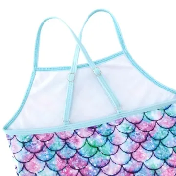 Mermaid Tankini Swimsuit for Little Girls Size 7-8