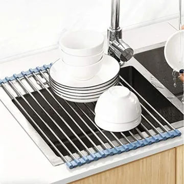 MECHEER Over Sink Dish Drying Rack - Space Saving