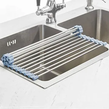 MECHEER Over Sink Dish Drying Rack - Space Saving