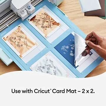 Cricut Foil Transfer Insert Cards R40, Easy Release Foil to Craft Cricut Cards, Create Birthday Cards, Thank You Cards, Compatible with Cricut Joy/Maker/Explore Machines, Celebration Sampler (12 ct)
