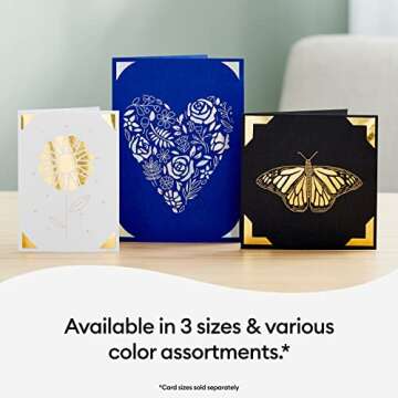 Cricut Foil Transfer Insert Cards R40, Easy Release Foil to Craft Cricut Cards, Create Birthday Cards, Thank You Cards, Compatible with Cricut Joy/Maker/Explore Machines, Celebration Sampler (12 ct)