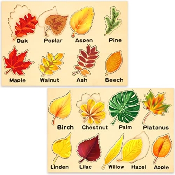 Kathfly Leaf Wooden Puzzle for Educational Play