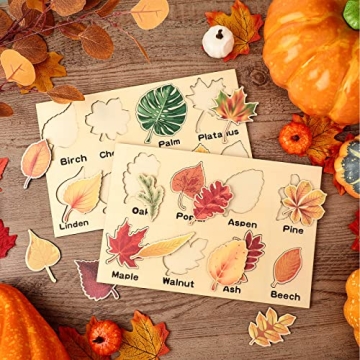 Kathfly Leaf Wooden Puzzle for Educational Play