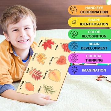 Kathfly Leaf Wooden Puzzle for Educational Play