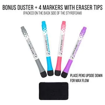 STYLIO Dry Erase Calendar Whiteboard. Set of 3 Magnetic Calendars for Fridge: Monthly, Weekly Organizer & Daily Notepad. Refrigerator & Wall Family Calendar. 4 Fine Point Markers & Eraser Included