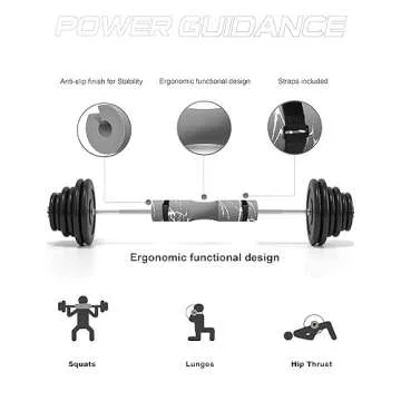 Durable POWER GUIDANCE Barbell Squat Pad for Weightlifting