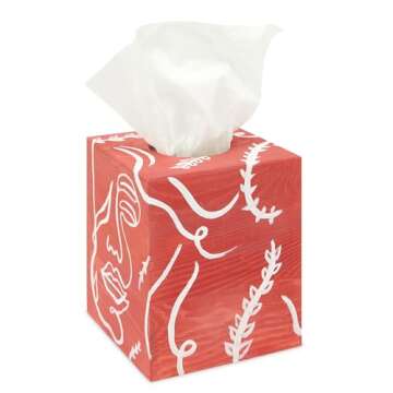 Juvale Unfinished Wood Tissue Box Cover for Arts and Crafts, Home Decor (5 x 5.5 in, 2 Pack)