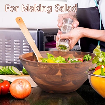 AIDEA Acacia Wood Serving Bowl for Fruits or Salads