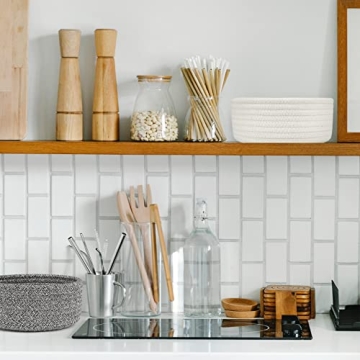 ABenkle Small Cotton Rope Baskets for Stylish Storage