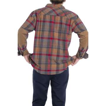 Heavyweight Flannel Shirt for Men - Smokey Mountain Plaid