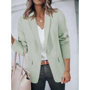 Cicy Bell Women's Casual Blazer for Office and Outings