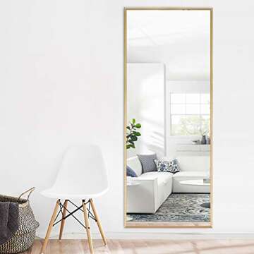 Elevens Full Length Mirror 65"x22" Stylish and Safe