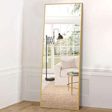 Elevens Full Length Mirror 65"x22" Stylish and Safe