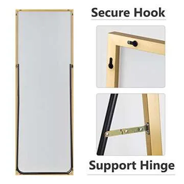 Elevens Full Length Mirror 65"x22" Stylish and Safe