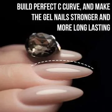 Makartt Clear Builder Nail Gel, 7 in 1 Gel Nail Polish Rubber Base Gel Coat Hard UV Gel Nail Strengthener Extension Thickening Rhinestone Soak Off Builder for Broken Nails Repair, 1 Bottle 15ml