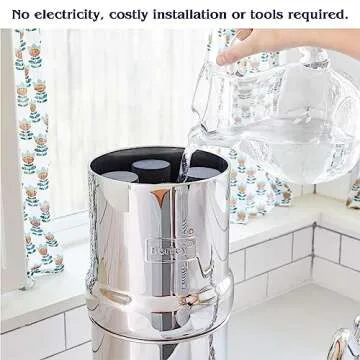 Big Berkey Water Filter System 2.25 Gallon with Fluoride Elements